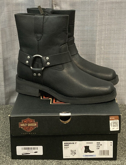 NEW GENUINE HARLEY DAVIDSON D93843 SIZE 11.5 KORSEN M 7" BOOT BLACK