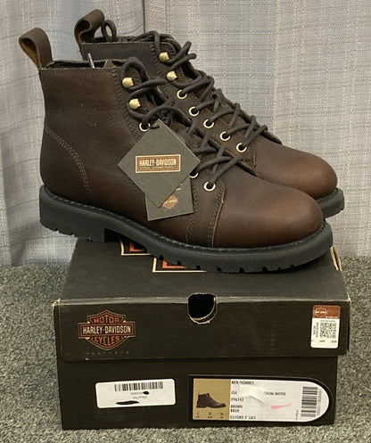 NEW GENUINE HARLEY DAVIDSON D96243 SIZE 8.5 GILFPRD Gilford 5″ WP BRN BOOTS