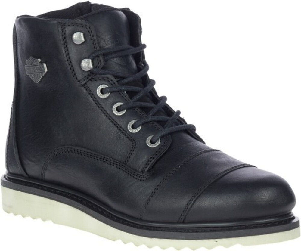 NEW GENUINE HARLEY DAVIDSON D93777 SIZE 8.5 Hagerman 5" Seam Black Leather Boots