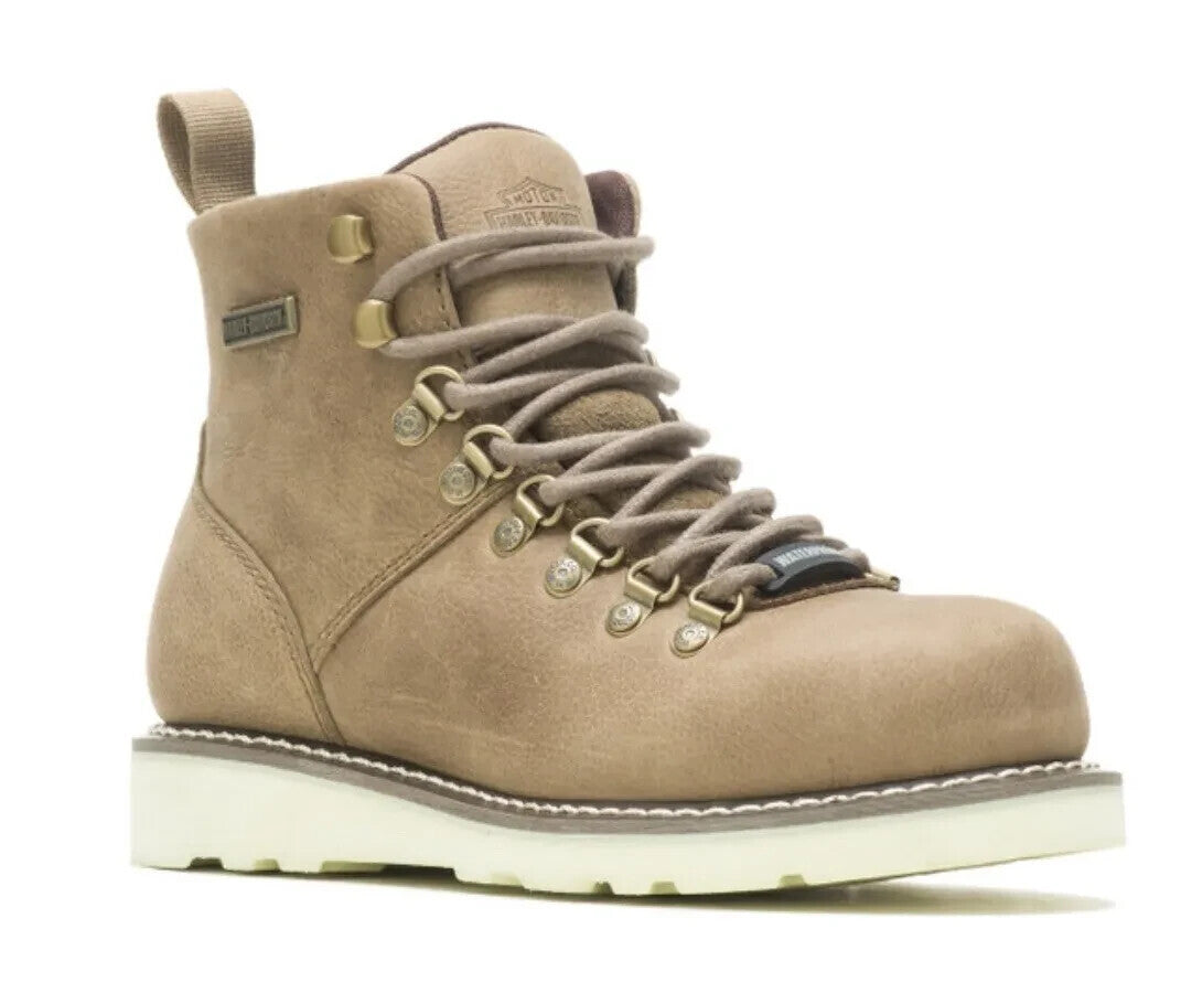 NEW GENUINE HARLEY DAVIDSON D87234 SIZE 6 Denway 4" Beige Women's Riding Boots