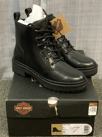 NEW GENUINE HARLEY DAVIDSON D87217 SIZE 6.5 Women's Valene 5-Inch Black Boot