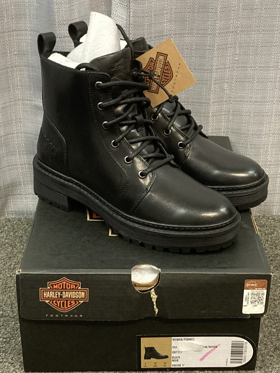 NEW GENUINE HARLEY DAVIDSON D87217 SIZE 9 Women's Valene 5-Inch Black Boot
