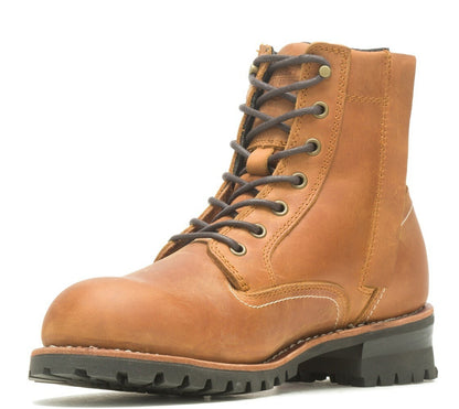 NEW GENUINE HARLEY DAVIDSON D96267 SIZE 8 BENTLER M 6" BROWN MOTORCYCLE BOOT