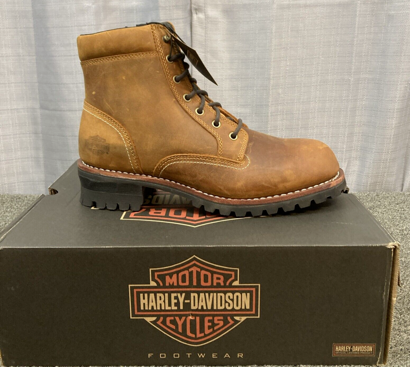 NEW GENUINE HARLEY DAVIDSON D96267 SIZE 10 BENTLER M 6" BROWN MOTORCYCLE BOOTS
