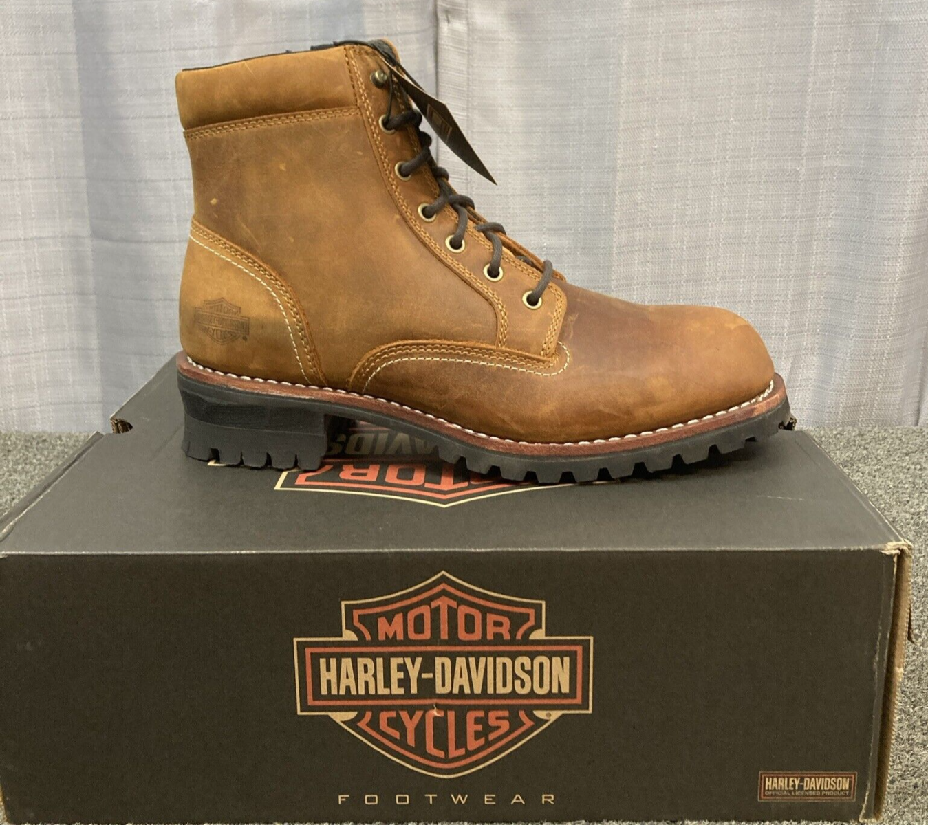 NEW GENUINE HARLEY DAVIDSON D96267 SIZE 12 BENTLER M 6" BROWN MOTORCYCLE BOOTS