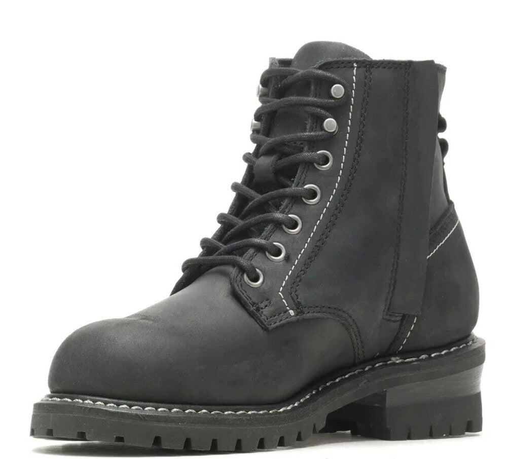 NEW HARLEY DAVIDSON D87236 SIZE 6.5 WOMEN'S BENTLER 5" BLACK MOTORCYCLE BOOTS