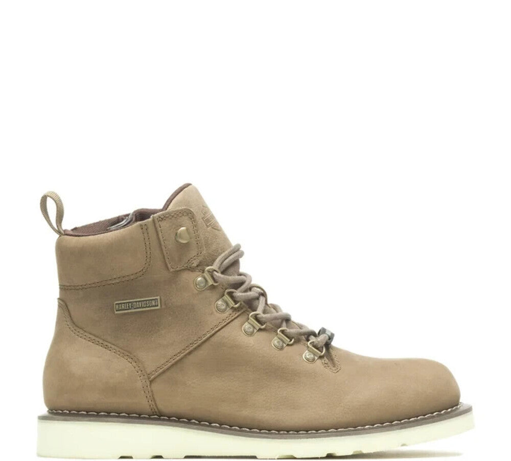 NEW HARLEY DAVIDSON D96249 SIZE 8 MEN'S DENWAY 5" BEIGE LEATHER RIDING BOOTS