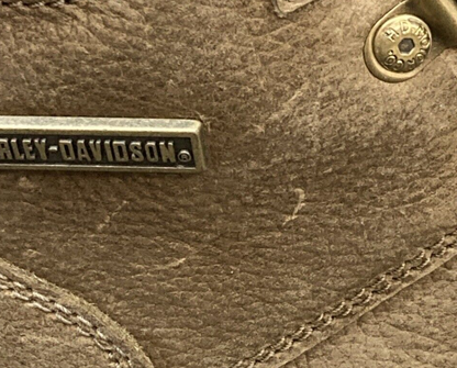 NEW HARLEY DAVIDSON D96249 SIZE 8 MEN'S DENWAY 5" BEIGE LEATHER RIDING BOOTS