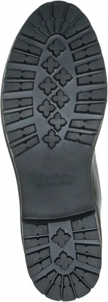 NEW HARLEY DAVIDSON D84785 SIZE 6.5 WOMEN'S CARNEY FRONT ZIP BLACK LEATHER BOOTS