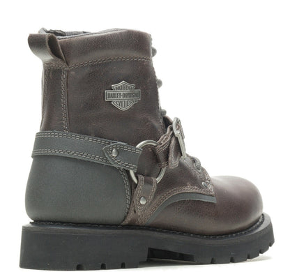 NEW GENUINE HARLEY DAVIDSON D87246 SIZE 7 WOMEN'S BECKY FLASH 6" GREY BOOTS