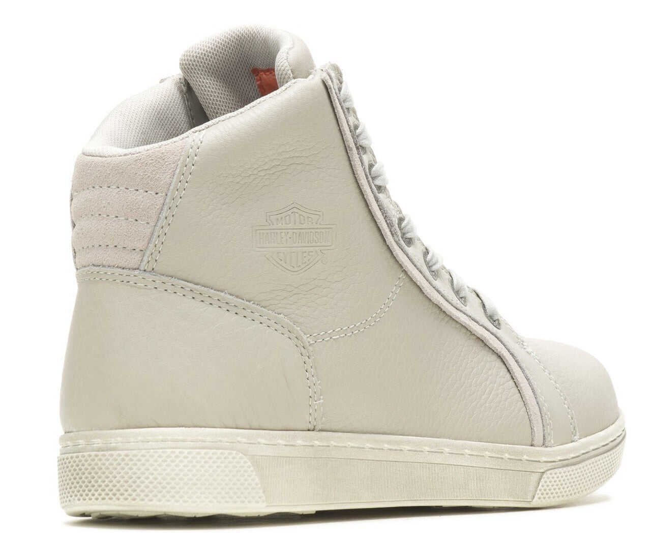 NEW HARLEY DAVIDSON D87224 SIZE 9 WOMENS MACKEY 4" GREY MOTORCYCLE SNEAKER BOOTS