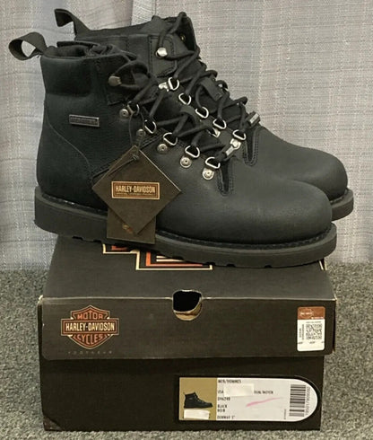 NEW HARLEY DAVIDSON D96248 SIZE 13 MEN'S DENWAY 5" WP BLK MOTORCYCLE BOOTS