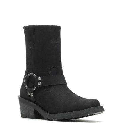 NEW HARLEY DAVIDSON D87243 SIZE 5 WOMEN'S KORSEN BLACK 7" FASHION HARNESS BOOTS