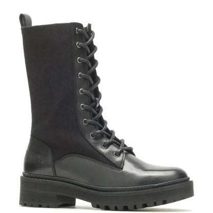 NEW HARLEY DAVIDSON D84779 SIZE 9.5 WOMEN'S VALENE 9" BLK LEATHER/CANVAS BOOTS