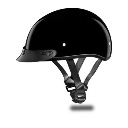 NEW DAYTONA HELMETS D1-ANS DOT SKULL CANDY W/O VISOR HI-GLOSS BLACK HELMET