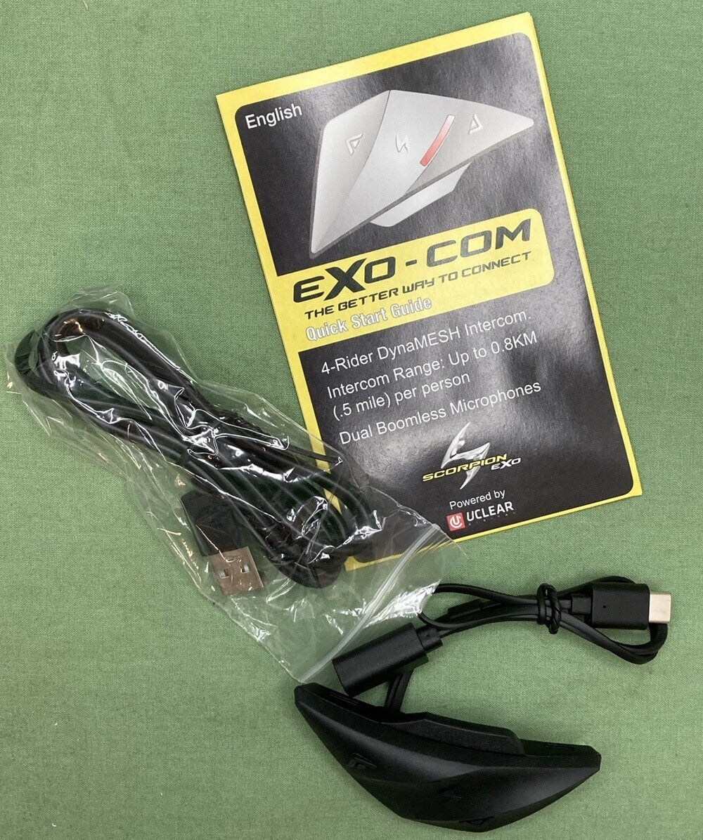 NEW SCORPION EXO 75-20772X EXO-T520 SOLID W/ EXO-COM KIT 2XL