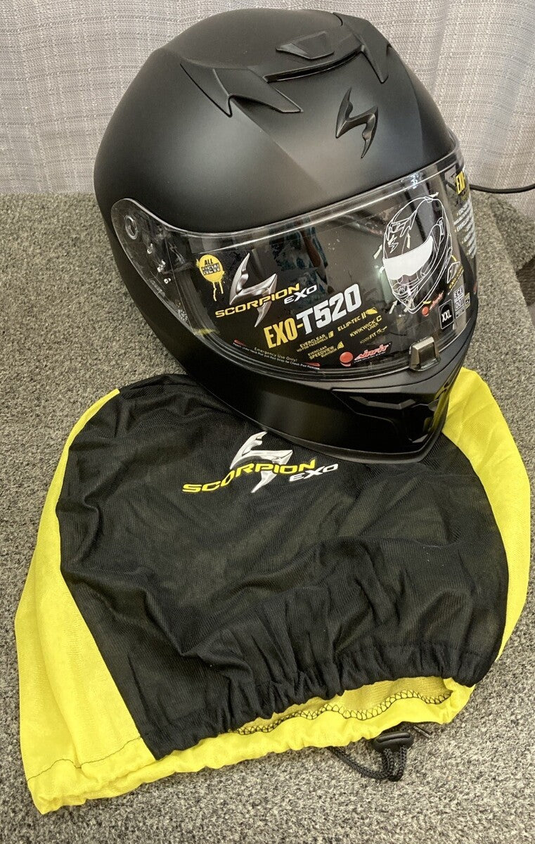 NEW SCORPION EXO 75-20772X EXO-T520 SOLID W/ EXO-COM KIT 2XL