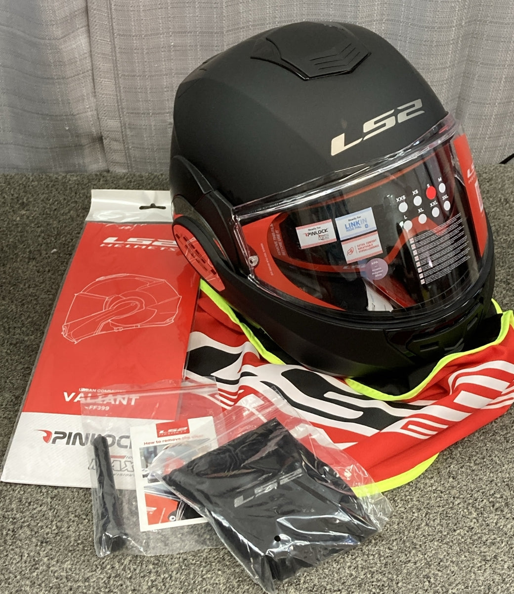 NEW LS2 399-1012 SM Valiant Solid Modular Adult Street Helmet