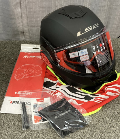 NEW LS2 399-1012 SM Valiant Solid Modular Adult Street Helmet