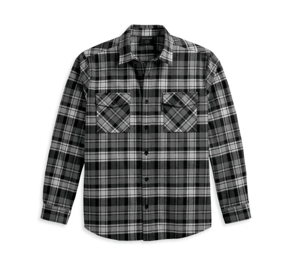 NEW GENUINE HARLEY DAVIDSON 96360-23VM/222L WOVEN BLACK PLAID 3XL