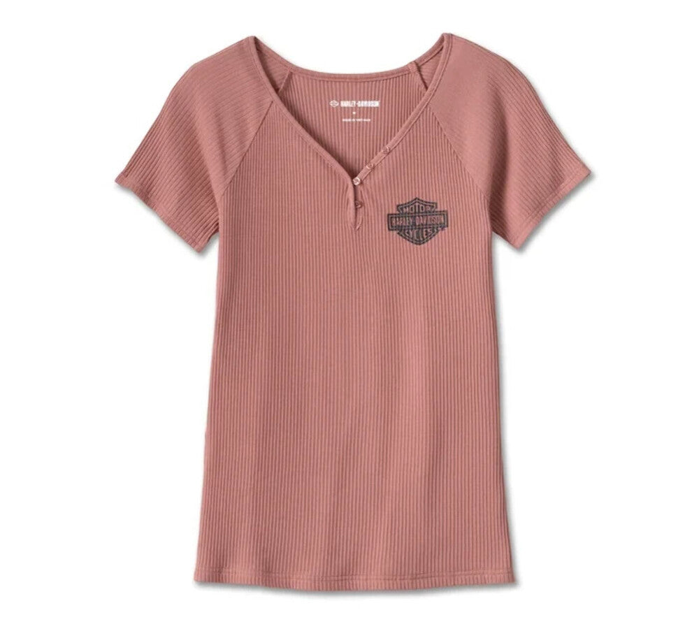 NEW GENUINE HARLEY DAVIDSON 96702-23VW SMALL Women's Creed Club Tee Knit PINK
