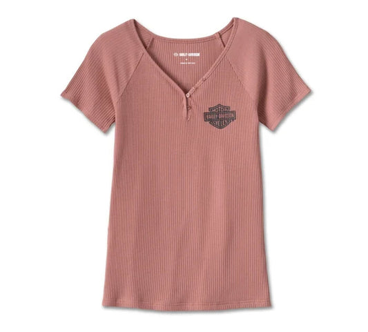 NEW GENUINE HARLEY DAVIDSON 96702-23VW LARGE Women's Creed Club Tee Knit PINK
