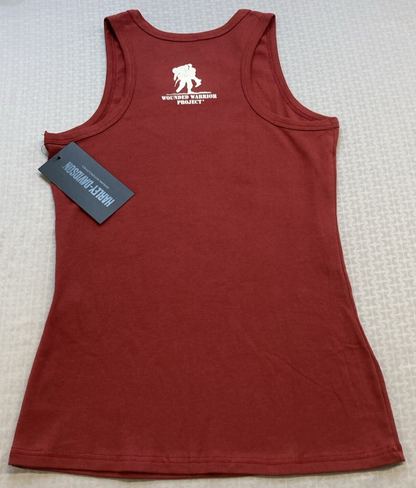NEW GENUINE HARLEY DAVIDSON 96476-22VW WOMEN'S XSMALL TANK KNIT WWP RED