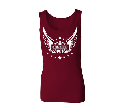 NEW GENUINE HARLEY DAVIDSON 96476-22VW WOMEN'S XSMALL TANK KNIT WWP RED