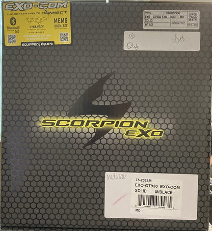 NEW SCORPION EXO 75-2028M EXO-GT930 EXO-Com Modular Helmet Matte Black M