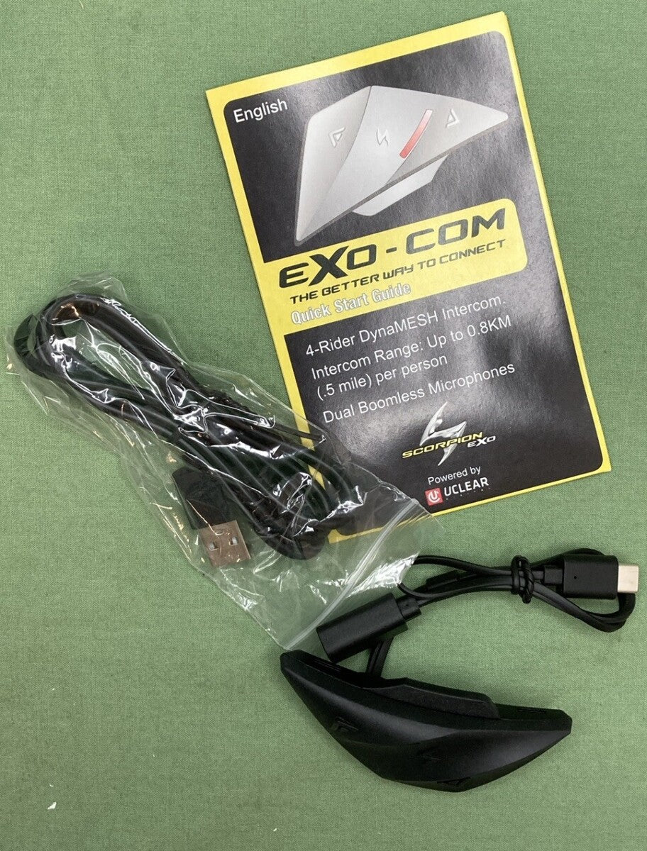 NEW SCORPION EXO 75-2077M EXO-T520 EXO-Com Full Face Helmet Matte Black M