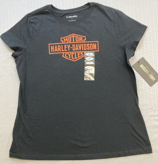 NEW GENUINE HARLEY DAVIDSON 96644-22VW Women's Forever Bar & Shield Tee X-LARGE