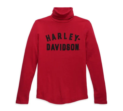 NEW GENUINE HARLEY DAVIDSON 96467-23VW MEDIUM WOMEN'S TURTLENECK CK KNIT RED