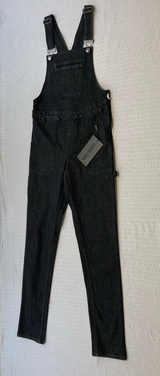 NEW GENUINE HARLEY DAVIDSON 96290-23VW Women's Workwear Denim Overalls SIZE 26