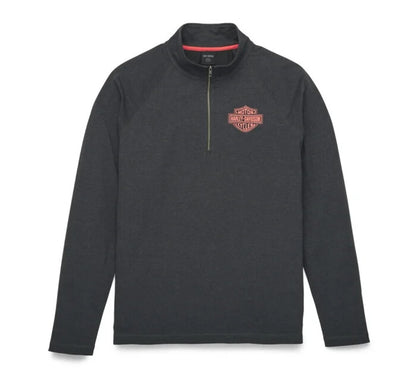 NEW GENUINE HARLEY DAVIDSON 96320-22VM MEN'S SMALL TEE KNIT HEATHER GREY LS