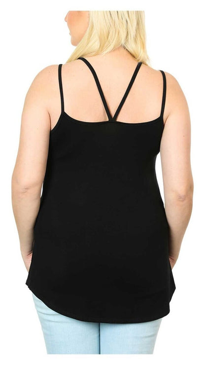 NEW HARLEY DAVIDSON HT4639BLK MED Women's Embellished Winged B&S V-Neck TANK TOP