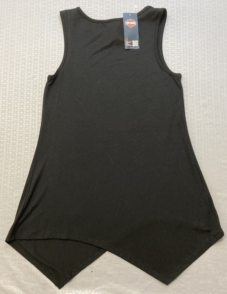 NEW GENUINE HARLEY DAVIDSON HT4641BLK SMALL WOMEN'S DEFACE SKULL TANK