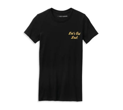 NEW GENUINE HARLEY DAVIDSON 96647-22VW XS TEE KNIT BLACK Forever Freedom Eagle