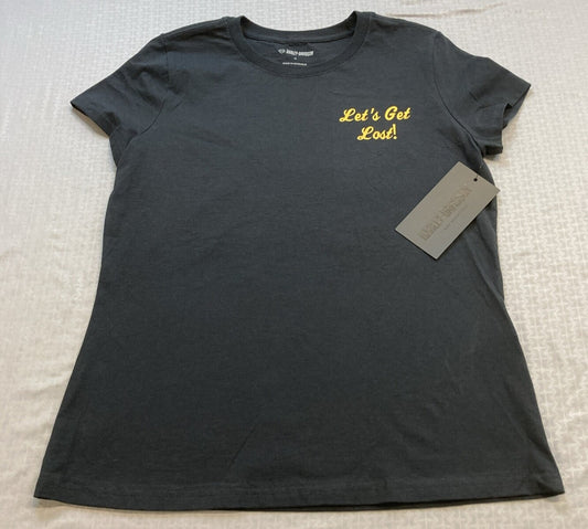 NEW GENUINE HARLEY DAVIDSON 96647-22VW XS TEE KNIT BLACK Forever Freedom Eagle