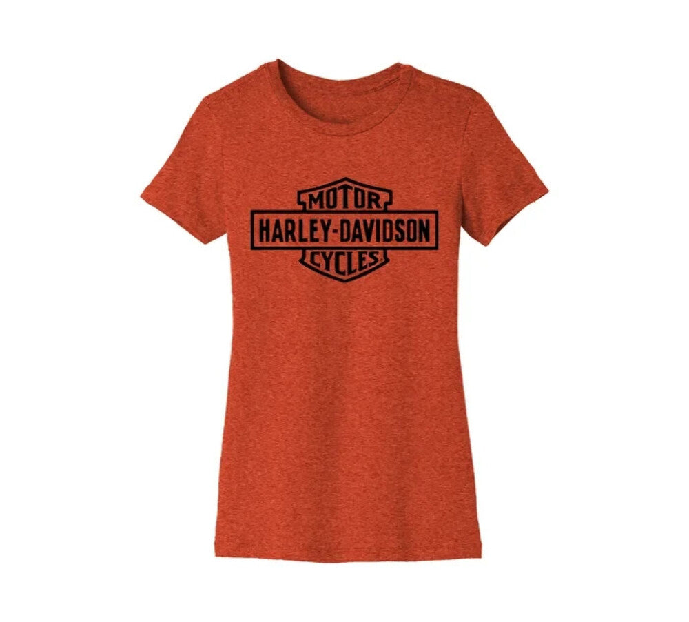 NEW GENUINE HARLEY DAVIDSON 96658-22VW SMALL TEE KNIT HEATHER ORANGE