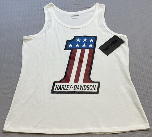 NEW GENUINE HARLEY DAVIDSON 99109-22VW 2XL TANK KNIT OFF WHITE Ultra Classic #1