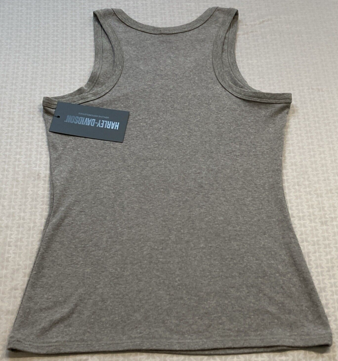 NEW GENUINE HARLEY DAVIDSON 99110-22VW SMALL TANK KNIT LIGHT HEATHER GREY