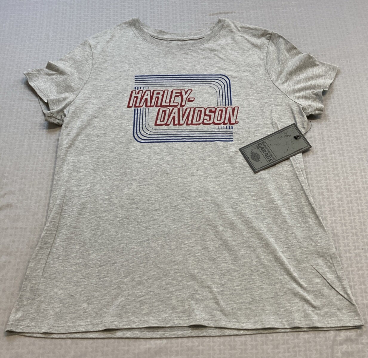 NEW GENUINE HARLEY DAVIDSON 99106-20VW XS TEE KNIT GREY Retro Outline