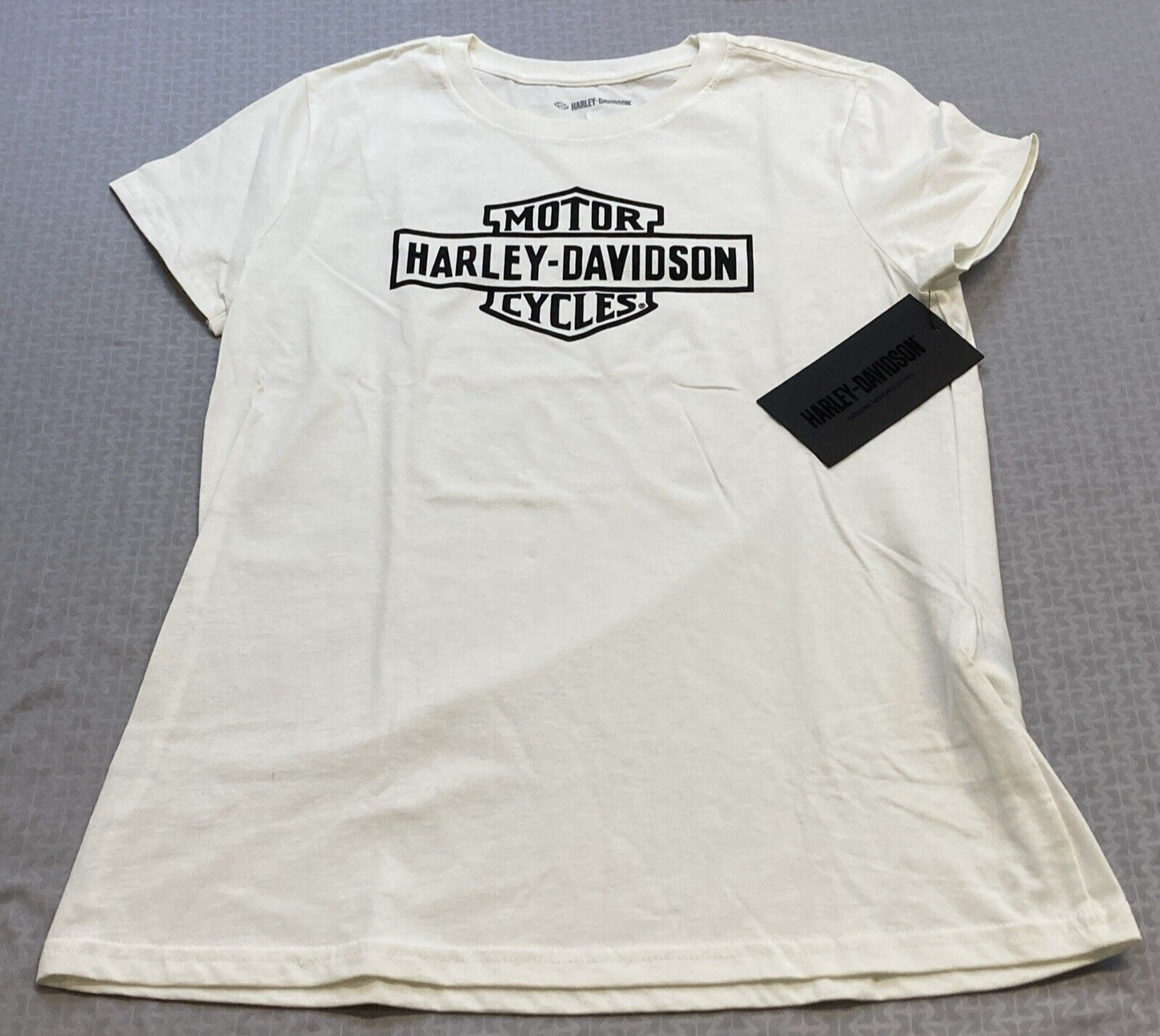 NEW GENUINE HARLEY DAVIDSON 96645-22VW SMALL TEE KNIT OFF WHITE Cloud Dancer