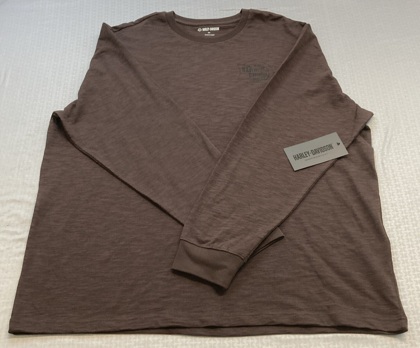 NEW GENUINE HARLEY DAVIDSON 96082-23VM MEN'S 3XL TEE KNIT BROWN