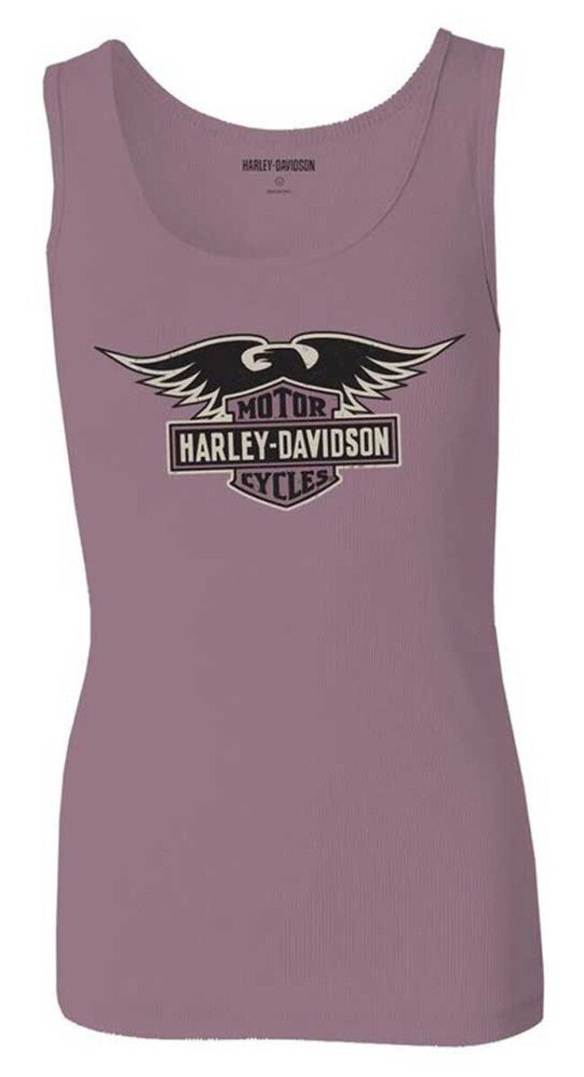 NEW GENUINE HARLEY DAVIDSON 96204-23VW WOMEN'S XSMALL TANK KNIT PURPLE EAGLE
