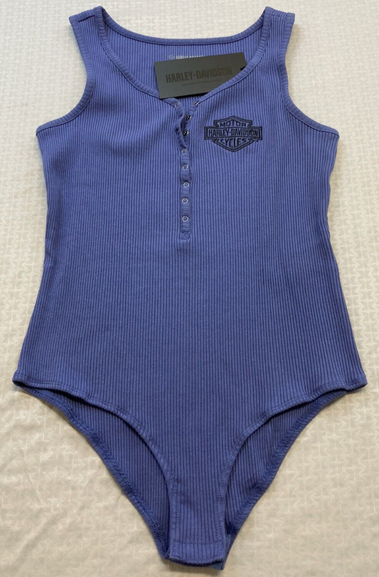NEW GENUINE HARLEY DAVIDSON 96215-23VW WOMEN'S 2XL BODYSUIT KNIT BLUE