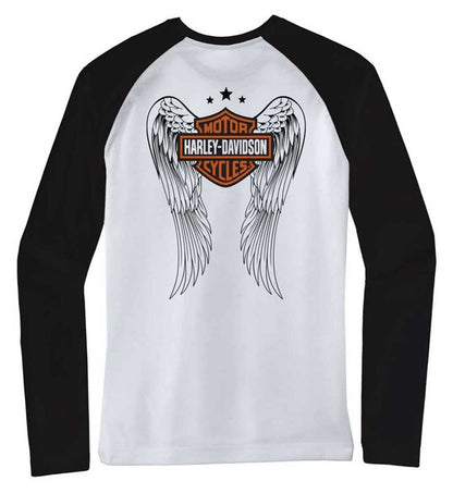 NEW GENUINE HARLEY DAVIDSON 96199-23VW WOMEN'S XSMALL TEE WWP BLACK COLORBLOCK