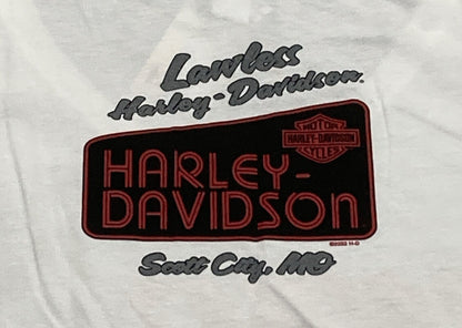 NEW GENUINE HARLEY DAVIDSON R004098 WOMEN'S XL SWIFT LDS V NECK WHITE TEE
