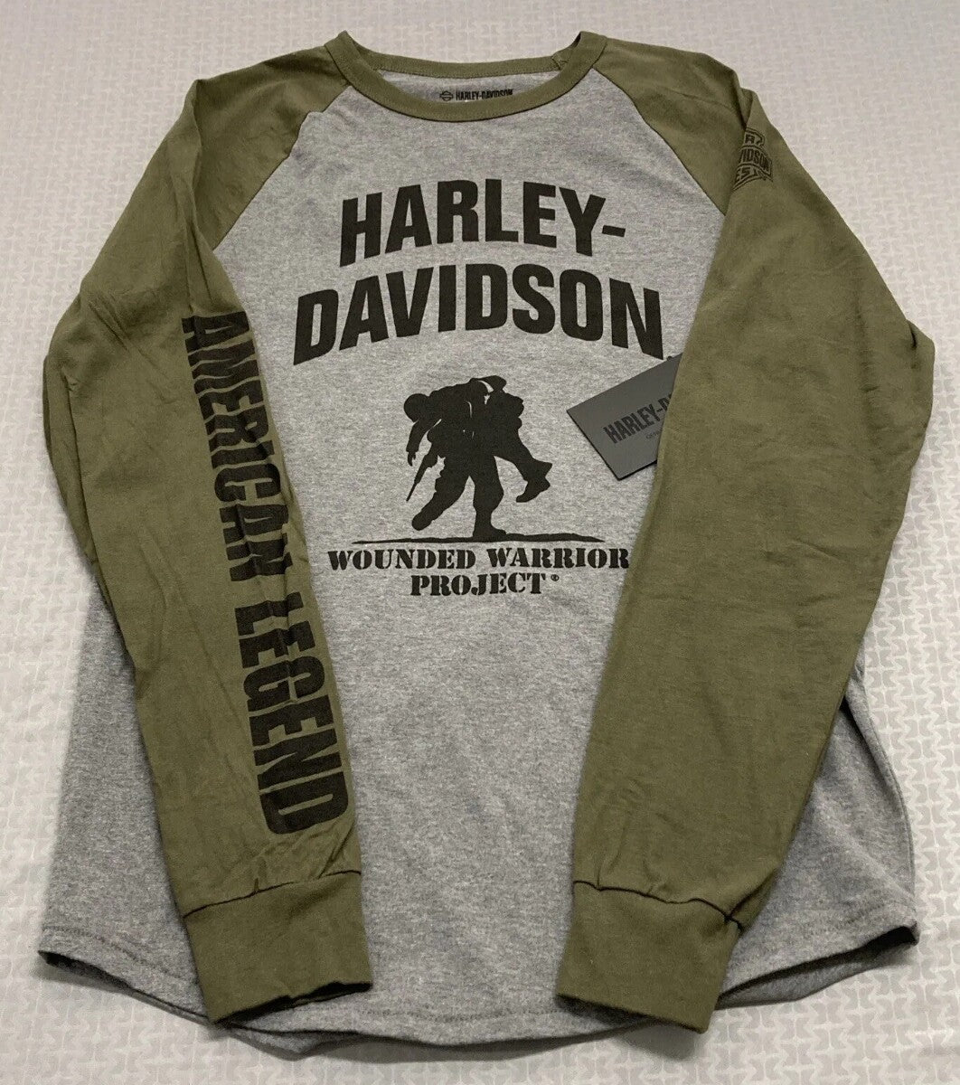 NEW GENUINE HARLEY DAVIDSON 96043-23VM MEN'S 3XL TEE KNIT WWP GREY HEATHER