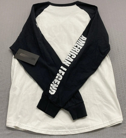 NEW GENUINE HARLEY DAVIDSON 96044-23VM MEN'S SMALL TEE KNIT WWP WHITE COLORBLOCK